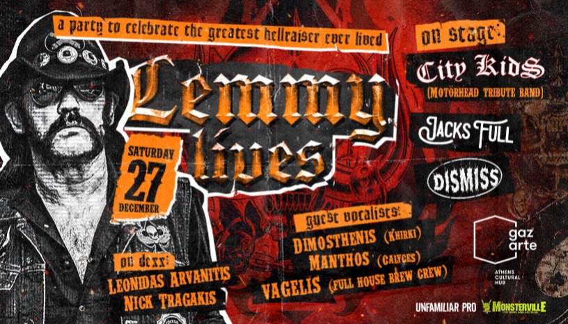 LEMMY LIVES - TRIBUTE LIVE + PARTY 